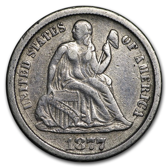 1877-CC Liberty Seated Dime VF (Details) 1877-CC Liberty Seated Dime VF (Details)
