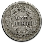 1877-CC Liberty Seated Dime VF