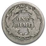 1877-CC Liberty Seated Dime VG