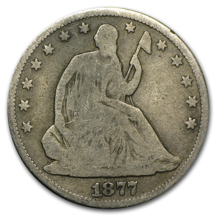 1877-CC Liberty Seated Half Dollar Good