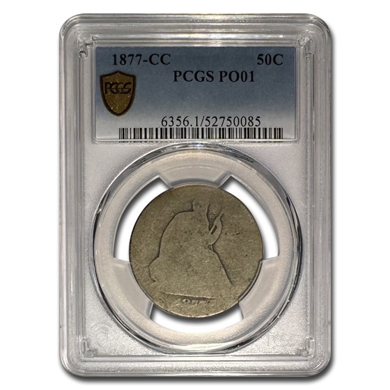 1877-CC Liberty Seated Half Dollar Poor-1 PCGS 1877-CC Liberty Seated Half Dollar Poor-1 PCGS