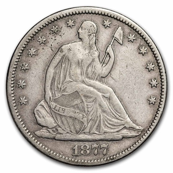1877-CC Liberty Seated Half Dollar VF 1877-CC Liberty Seated Half Dollar VF