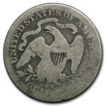 1877-CC Liberty Seated Quarter AG