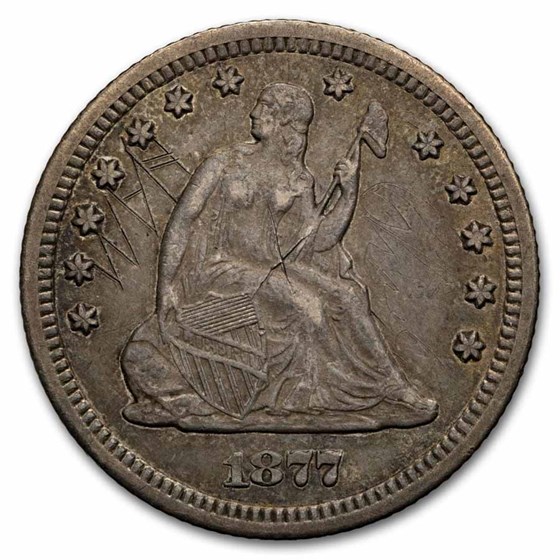 1877-CC Liberty Seated Quarter XF (Details)