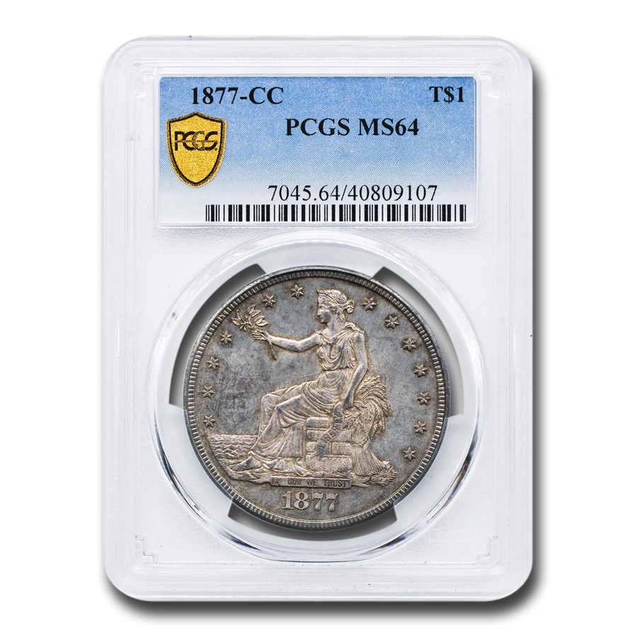 1877-CC Trade Dollar MS-64 PCGS