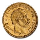 1877 German States Hesse-Darmstadt Gold 5 Mark AU-58 NGC 1877 German States Hesse-Darmstadt Gold 5 Mark AU-58 NGC