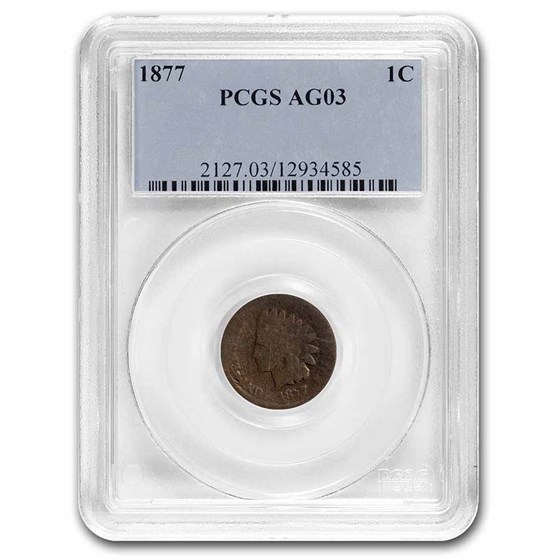 1877 Indian Head Cent AG-3 PCGS 1877 Indian Head Cent AG-3 PCGS