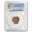 1877 Indian Head Cent Fine-12 PCGS