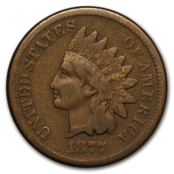 1877 Indian Head Cent Fine