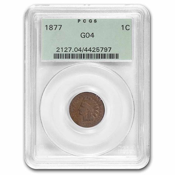 1877 Indian Head Cent Good-4 PCGS 1877 Indian Head Cent Good-4 PCGS
