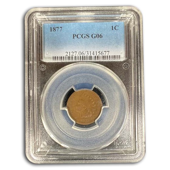 1877 Indian Head Cent Good-6 PCGS 1877 Indian Head Cent Good-6 PCGS