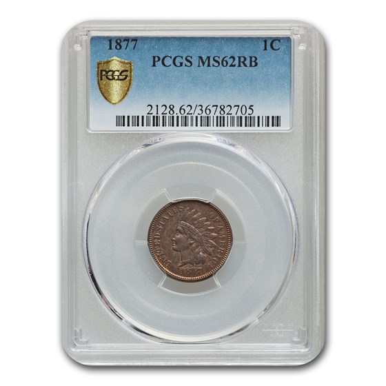 1877 Indian Head Cent MS-62 PCGS (Red/Brown) 1877 Indian Head Cent MS-62 PCGS (Red/Brown)