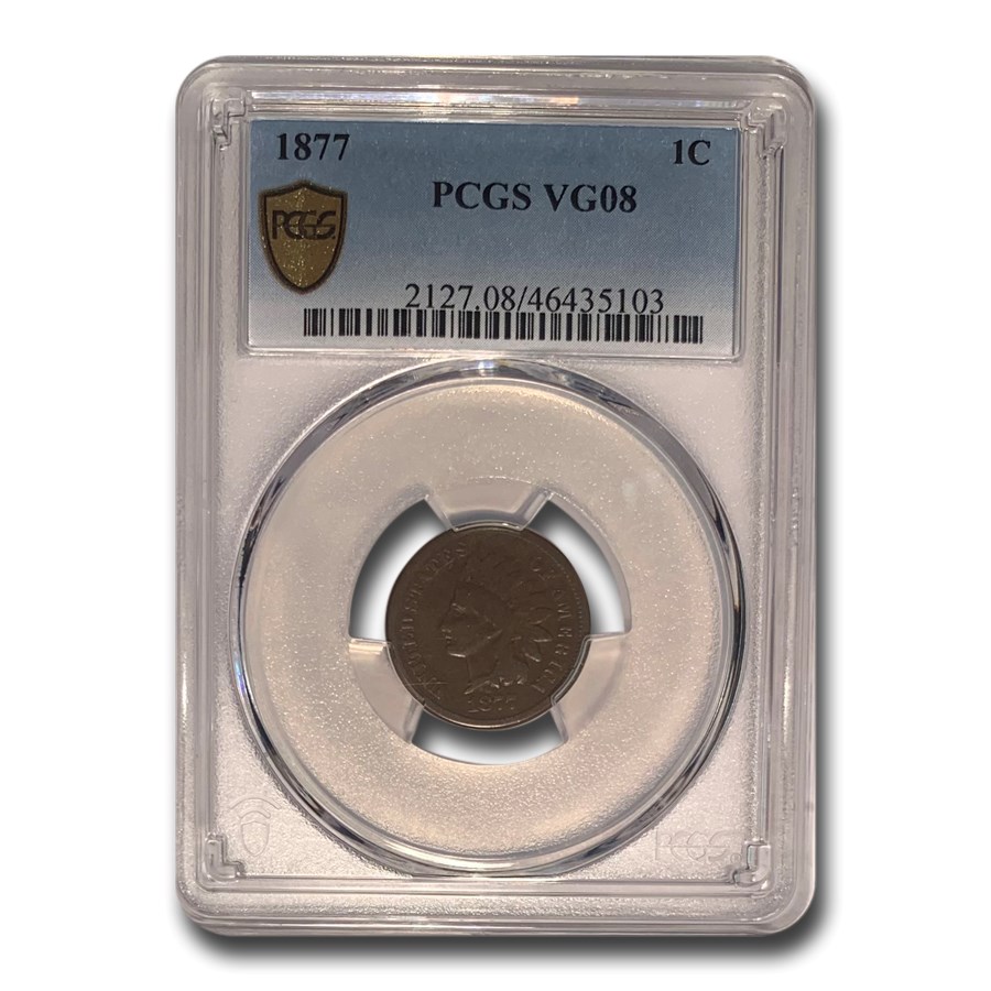 1877 Indian Head Cent VG-8 PCGS