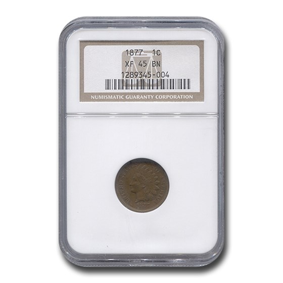 1877 Indian Head Cent XF-45 NGC (Brown) 1877 Indian Head Cent XF-45 NGC (Brown)