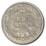 1877 Liberty Seated Dime AU