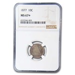 1877 Liberty Seated Dime MS-67+ NGC