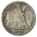 1877 Liberty Seated Dime VG