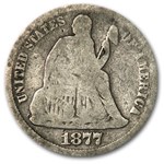 1877 Liberty Seated Dime VG