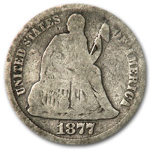 1877 Liberty Seated Dime VG 1877 Liberty Seated Dime VG