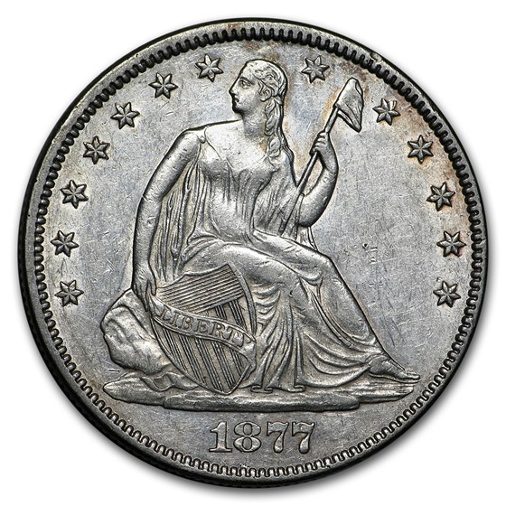 1877 Liberty Seated Half Dollar AU