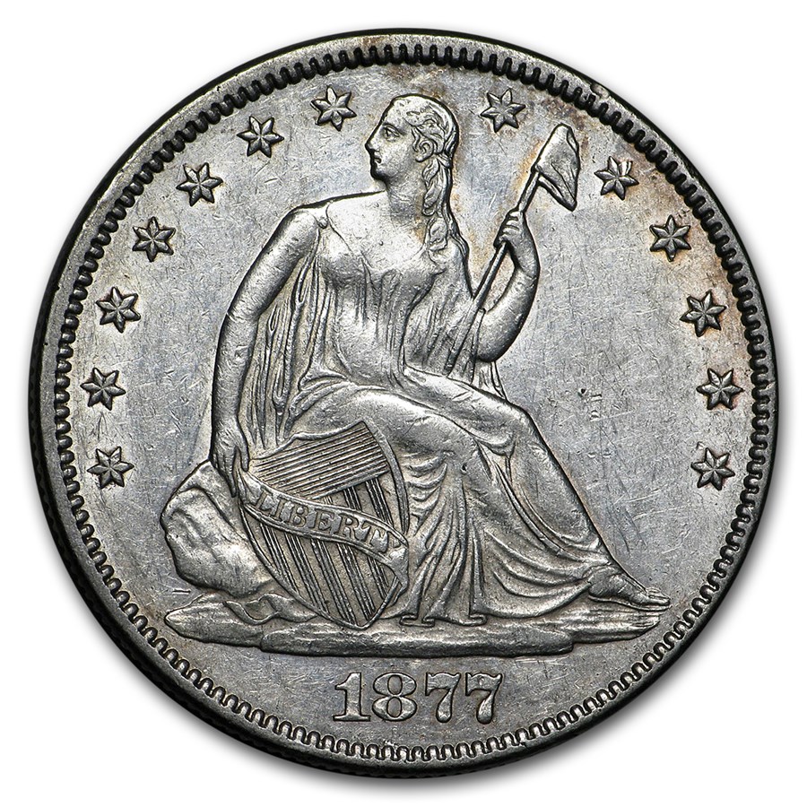 1877 Liberty Seated Half Dollar AU