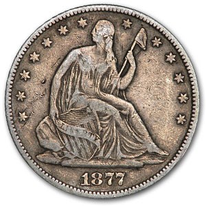 1877 Liberty Seated Half Dollar Fine 1877 Liberty Seated Half Dollar Fine