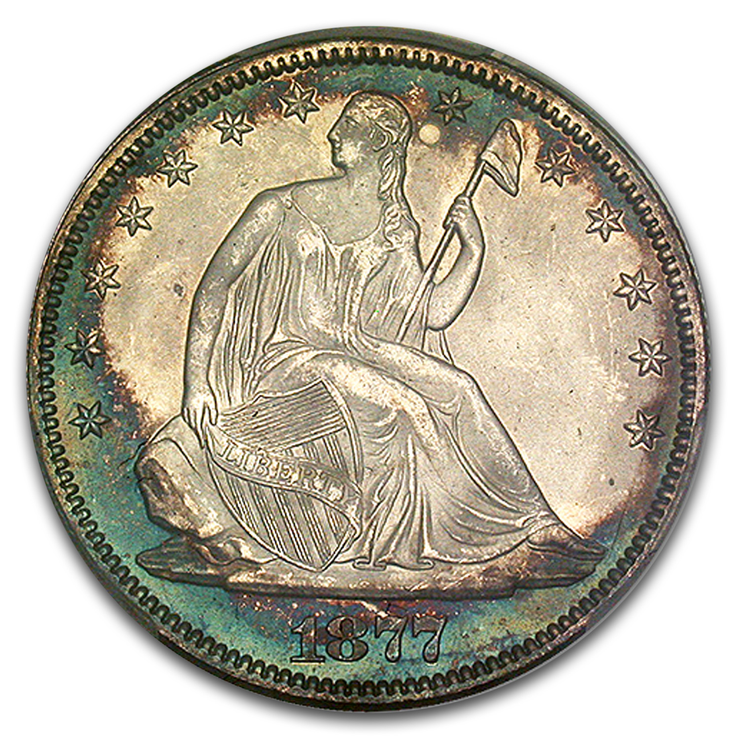 レア ペプシ ラルク ボード 1877 (None) Phil Seated Liberty Half Dollar Value - APMEX