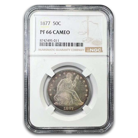 1877 Liberty Seated Half Dollar PF-66 Cameo NGC