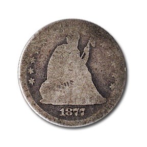 1877 Liberty Seated Quarter AG 1877 Liberty Seated Quarter AG