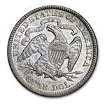 1877 Liberty Seated Quarter AU
