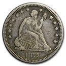 1877 Liberty Seated Quarter VF