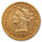 1877-S $10 Liberty Gold Eagle AU-53 PCGS