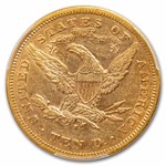 1877-S $10 Liberty Gold Eagle AU-53 PCGS