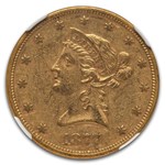1877-S $10 Liberty Gold Eagle AU-55 NGC