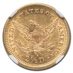 1877-S $2.50 Liberty Gold Quarter Eagle AU-58 NGC