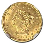 1877-S $2.50 Liberty Gold Quarter Eagle MS-62 NGC