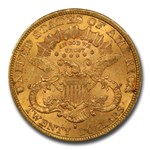 1877-S $20 Liberty Gold Double Eagle AU-58 PCGS CAC
