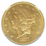 1877-S $20 Liberty Gold Double Eagle MS-61 NGC