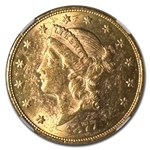 1877-S $20 Liberty Gold Double Eagle MS-61 NGC