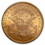 1877-S $20 Liberty Gold Double Eagle MS-61 PCGS
