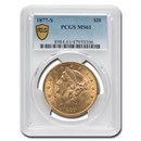 1877-S $20 Liberty Gold Double Eagle MS-61 PCGS 1877-S $20 Liberty Gold Double Eagle MS-61 PCGS