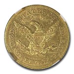 1877-S $5 Liberty Gold Half Eagle AU-58 NGC