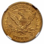 1877-S $5 Liberty Gold Half Eagle XF-45 NGC