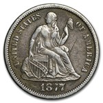 1877-S Liberty Seated Dime VF