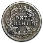 1877-S Liberty Seated Dime VF