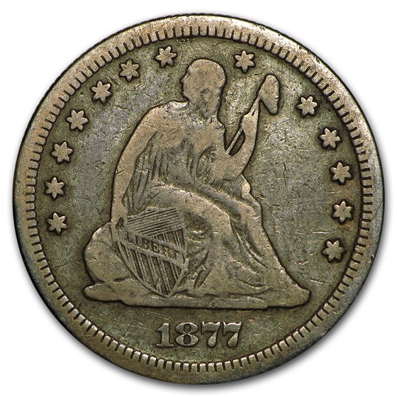 1877-S Liberty Seated Quarter VF 1877-S Liberty Seated Quarter VF