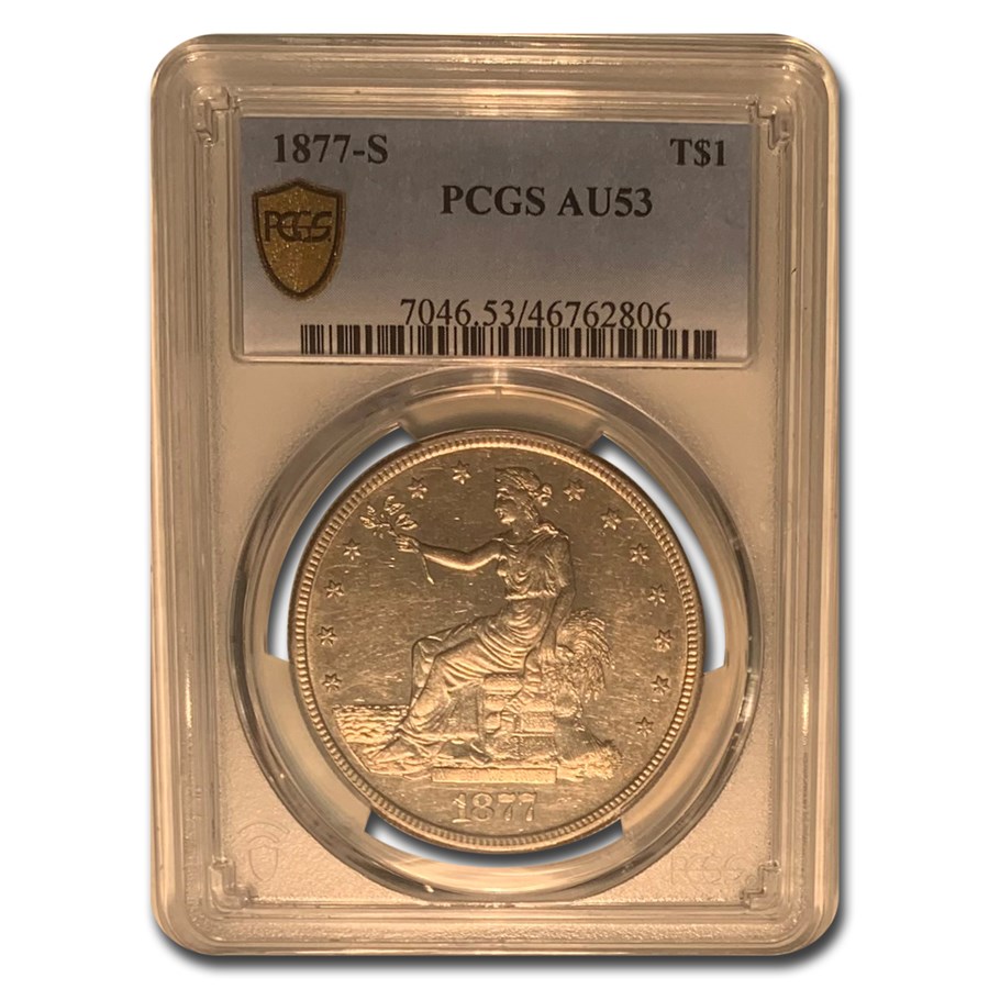 1877-S Trade Dollar AU-53 PCGS