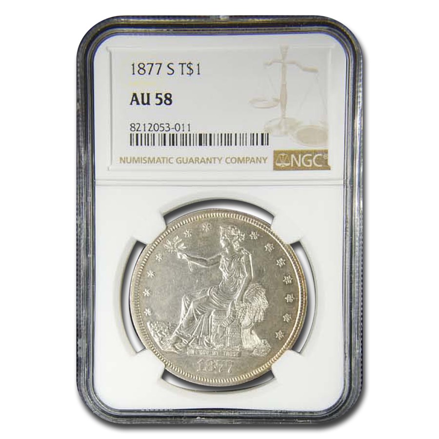 1877-S Trade Dollar AU-58 NGC