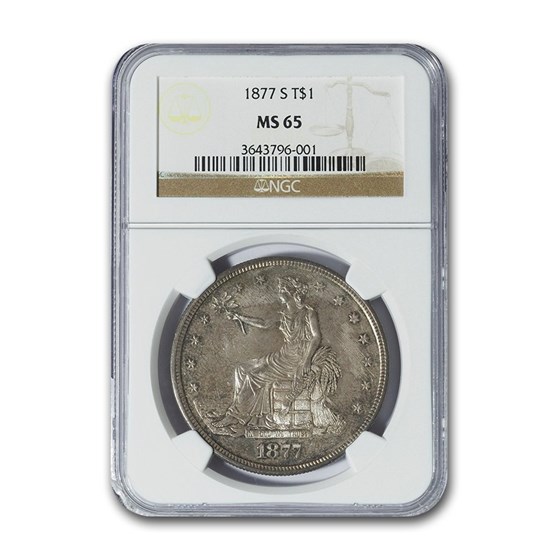 1877-S Trade Dollar MS-65 NGC 1877-S Trade Dollar MS-65 NGC