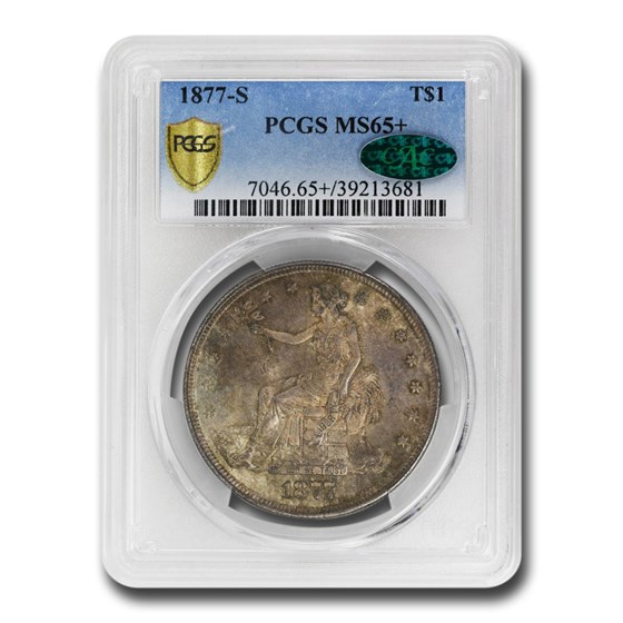 1877-S Trade Dollar MS-65+ PCGS CAC 1877-S Trade Dollar MS-65+ PCGS CAC